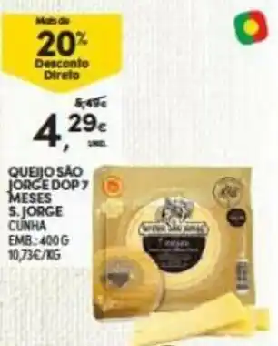 Continente Queijo São Jorge DOP 7 Meses S. Jorge 400g promoção
