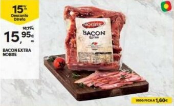 Continente Bacon Extra Nobre promoção