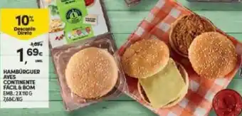 Hambúrguer Aves Continente Fácil & Bom 2x110g