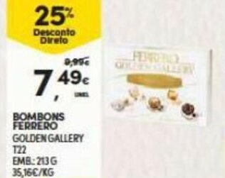 Continente Bombons Ferrero 213g promoção