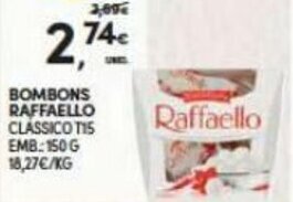 Continente Bombons Raffaello 150g promoção