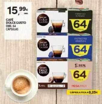 Continente Café Dolce Gusto 64 Cápsulas promoção