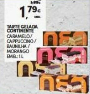 Continente Tarte Gelada Continente 1L promoção