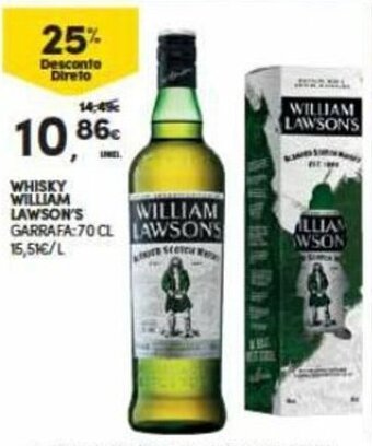Continente Whisky William Lawson's 70cl promoção