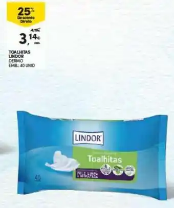 Continente Toalhitas Lindor 40 unid promoção