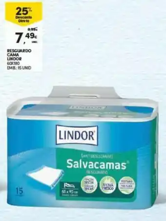 Continente Resguardo Cama Lindor 15 unid promoção