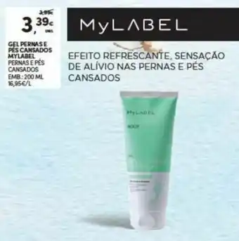 Continente Gel Pernas e Pés Cansados Mylabel 200ml promoção