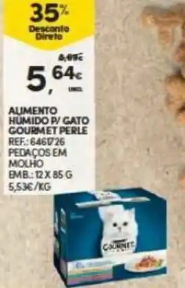 Continente Alimento Húmido P/Gato Gourmet Perle 12x85g promoção