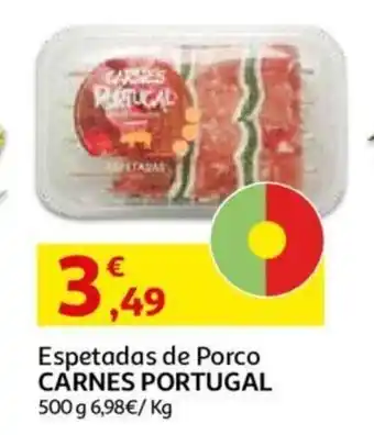 Auchan Espetadas de Porco Carnes Portugal 500g promoção