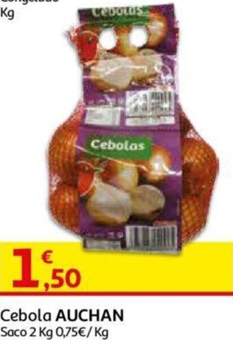 Auchan Cebola Auchan Saco 2 kg promoção