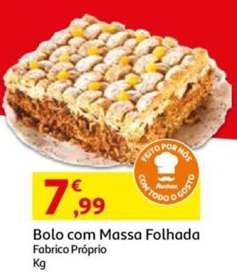 Auchan Bolo com Massa Folhada promoção