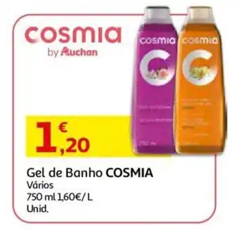 Auchan Gel de Banho COSMIA 750ML promoção