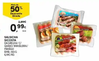 Continente Salsicha Sicosta 160g promoção
