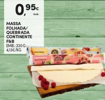Continente Massa Folhada/Quebrada Continente F&B 230g promoção