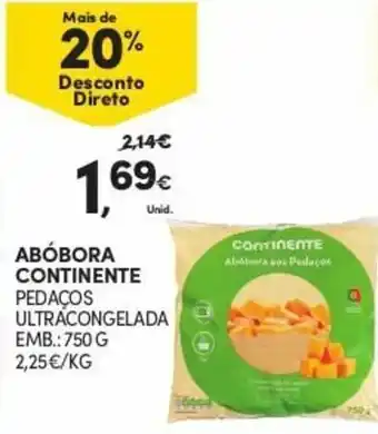 Abóbora Continente 750g