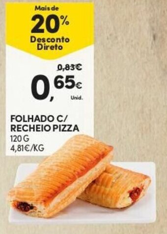 Continente Folhado C/Recheio Pizza 120g promoção