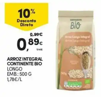 Arroz Integral Continente Bio 500g