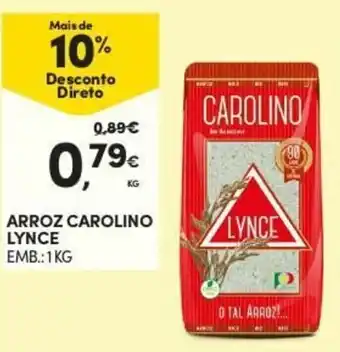 Continente Arroz Carolina Lynce 1kg promoção