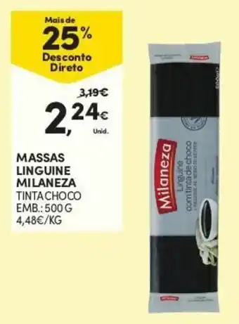 Continente Massas Linguine Milaneza 500g promoção