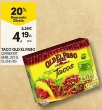 Continente Taco Old el Paso 273g promoção