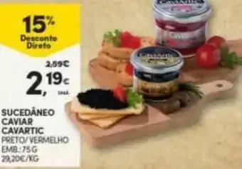Continente Sucedâneo Caviar Cavartic 75g promoção