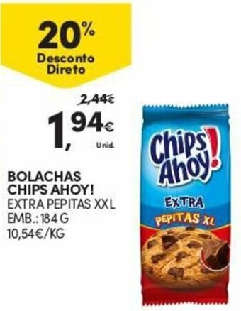Continente Bolachas Chips Ahoy! 184g promoção