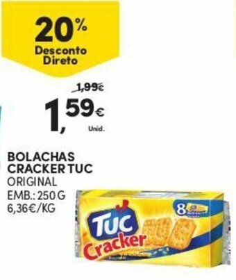 Continente Bolachas Cracker TUC 250g promoção