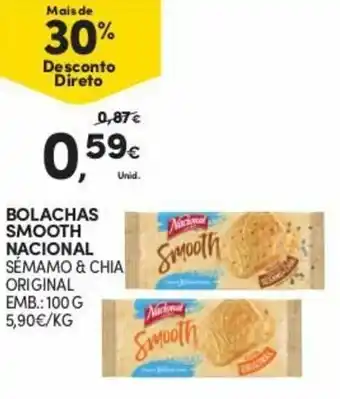 Continente Bolachas Smooth Nacional promoção