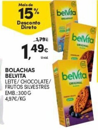 Continente Bolachas Belvita 300g promoção