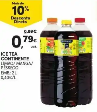 Continente Ice Tea Continente 2L promoção
