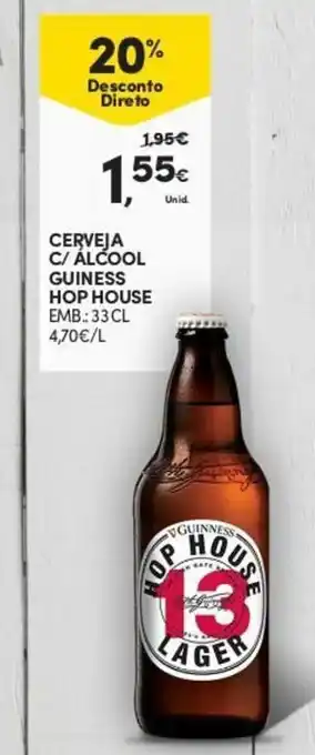 Continente Cerveja C/ Álcool Guiness Hop House 33cl promoção