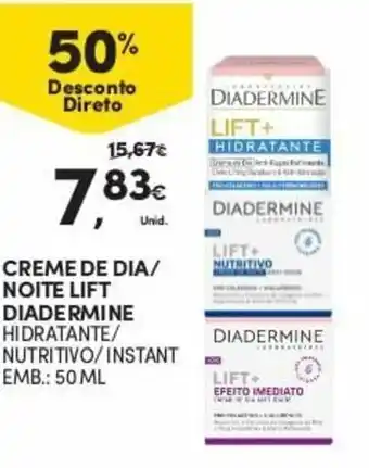 Continente Creme de Dia/Noite Lift Diadermine 50ml promoção