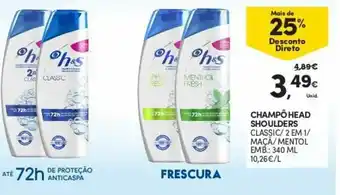 Champô Head Shoulders 340ml