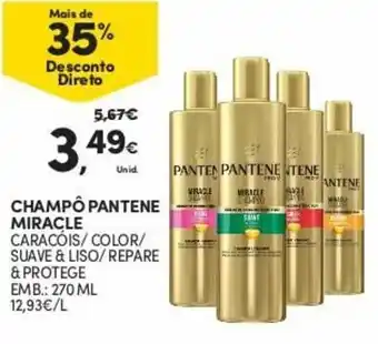 Continente Champô Pantene Miracle 270ml promoção