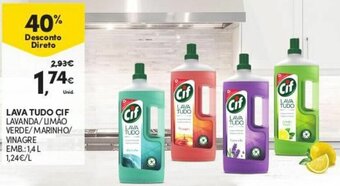 Continente Lava Tudo CIF 1,4L promoção