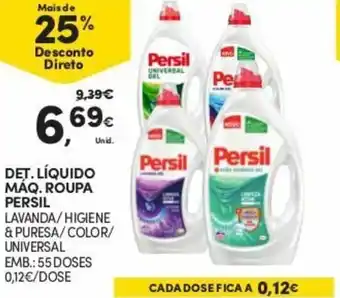 Continente Det. Líquido Máq. Roupa Persil 55 Doses promoção