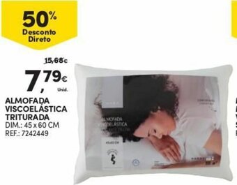 Continente Almofada Viscoelástica Triturada 45x60cm promoção