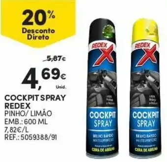 Continente Cockpit Spray Redex 600ml promoção