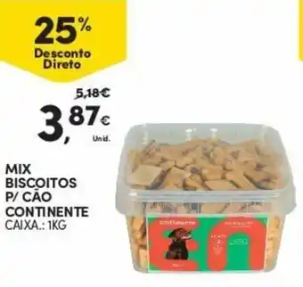 Continente Mix Biscoitos P/ Cão Continente 1kg promoção