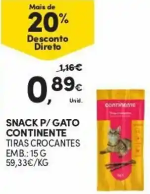 Snack P/ Gato Continente 15g