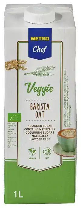 Makro METRO Chef Bebida Barista Aveia Vegetal 1L promoção