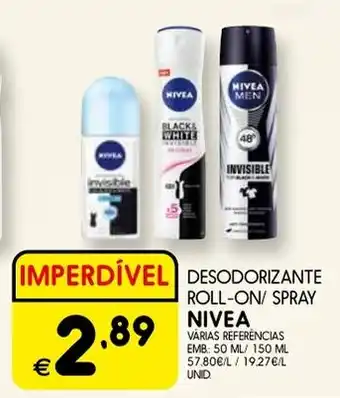 Meu Super DESODORIZANTE ROLL-ON/ SPRAY NIVEA promoção