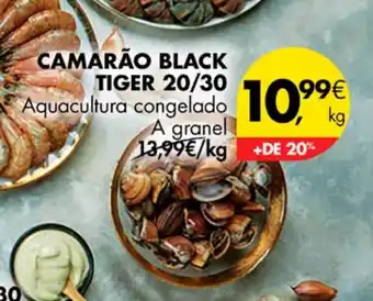 Pingo Doce CAMARÃO BLACK TIGER 20/30 promoção
