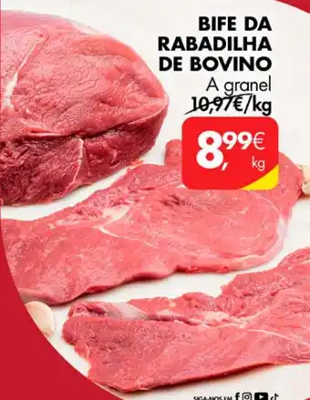 Pingo Doce BIFE DA RABADILHA DE BOVINO A granel promoção