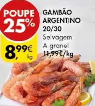 Pingo Doce GAMBÃO ARGENTINO 20/30 promoção