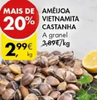 Pingo Doce AMEIJOA VIETNAMITA CASTANHA A granel promoção