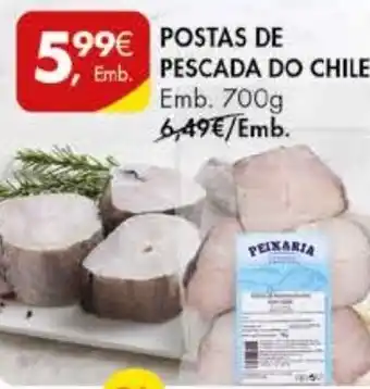 Pingo Doce POSTAS DE PESCADA DO CHILE Emb. 700g promoção