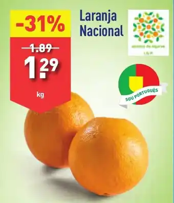 ALDI Laranja Nacional kg promoção