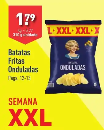 ALDI Batatas Fritas Onduladas promoção