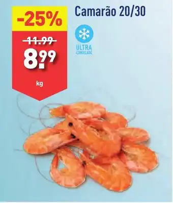 ALDI Camarão 20/30 kg promoção